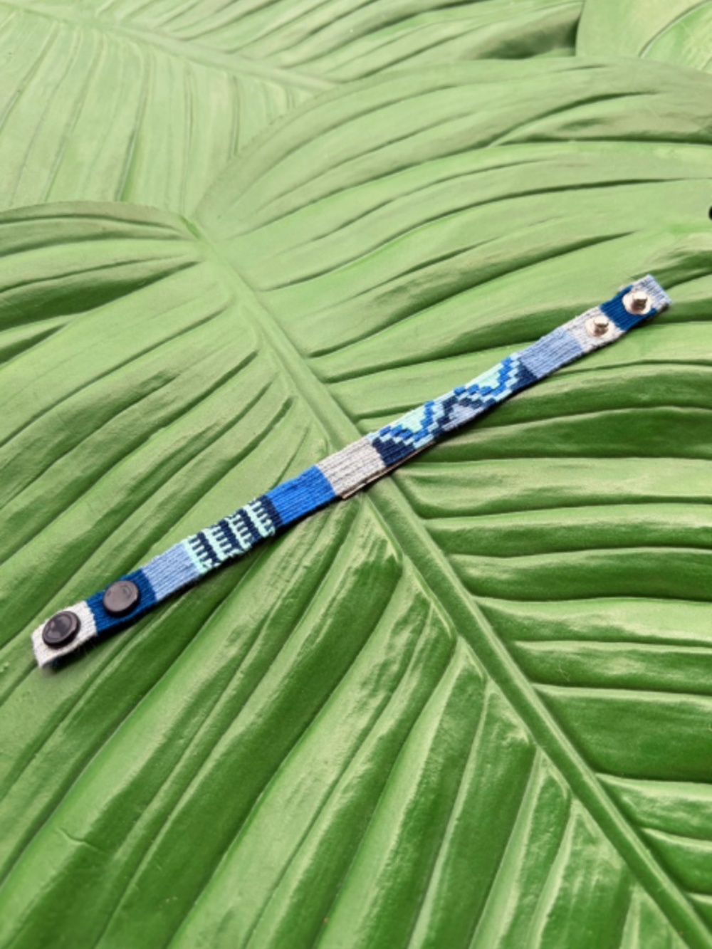 Mayan Hands Fair Trade Cinta Friendship Bracelet - Denim